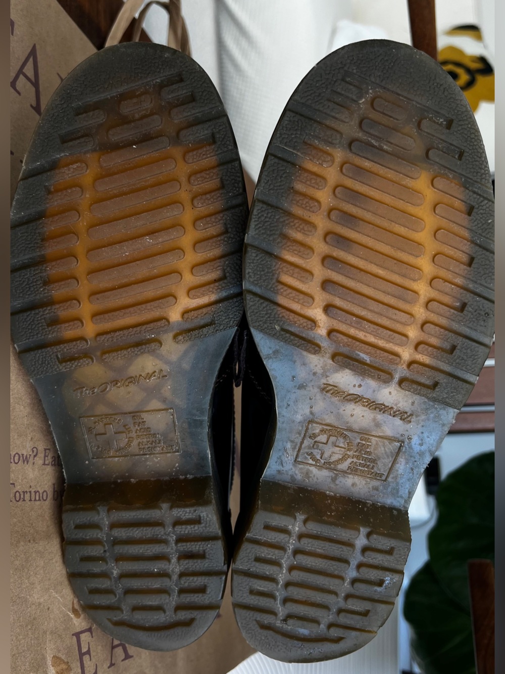 Dr. Martens Wine/Burgundy Chunky Loafers - Picture 5 of 6